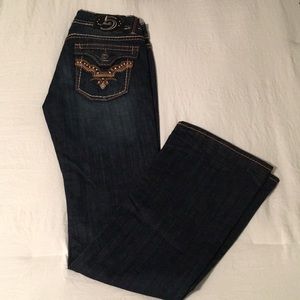Studio 5 Bootcut Dark Washed Embellished Jeans